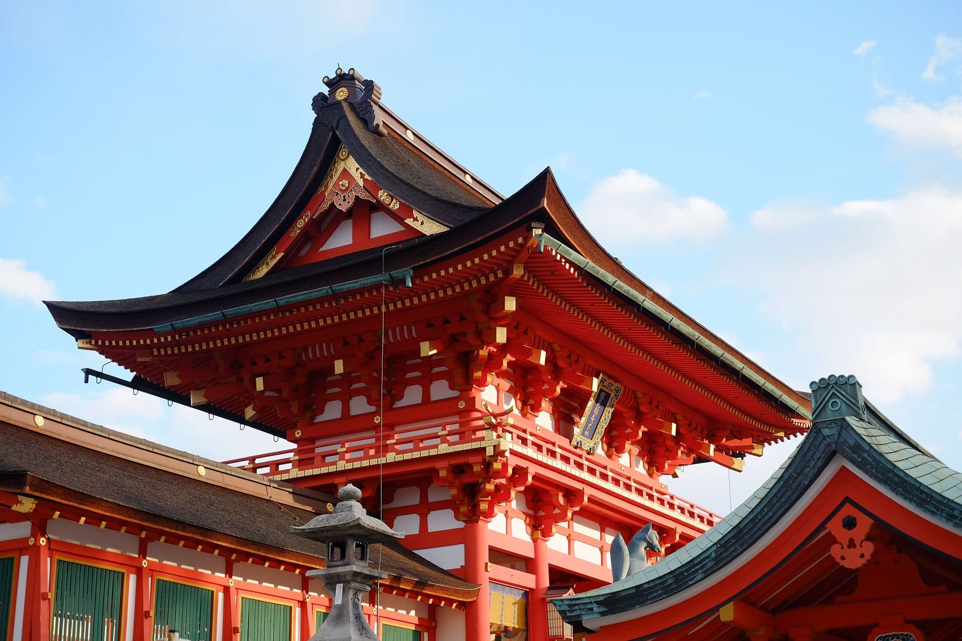 Red and brown temple