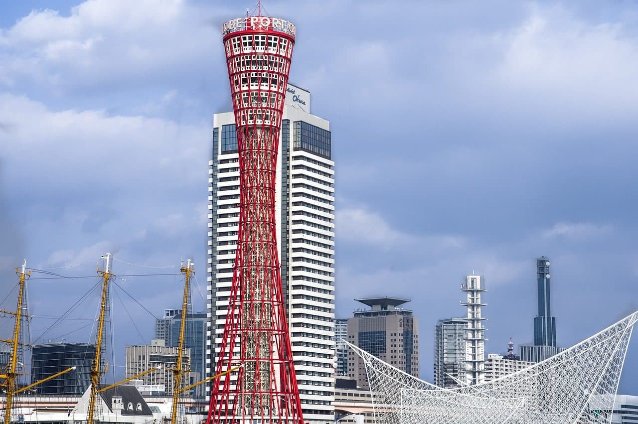 Kobe Port Tower harbor