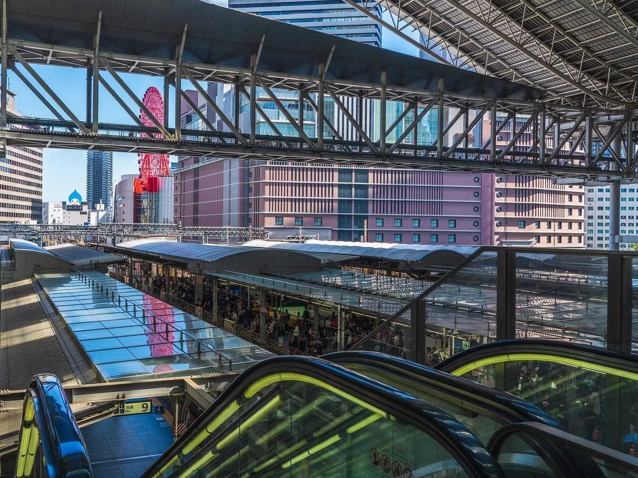 Osaka subway station traveler